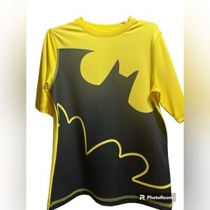 Batman Kid’s Rash Guard, Yellow/Black, L(10/12) NEW
